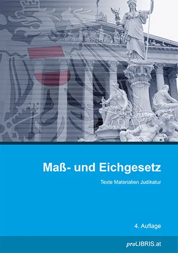 Buchcover: Maß- und Eichgesetz