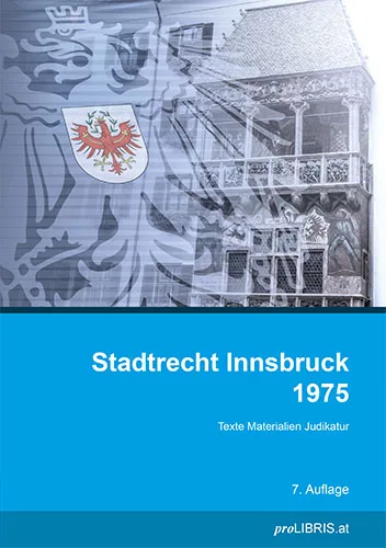 Buchcover: Stadtrecht Innsbruck 1975