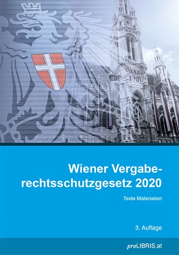 Buchcover: Wiener Vergaberechtsschutzgesetz 2020